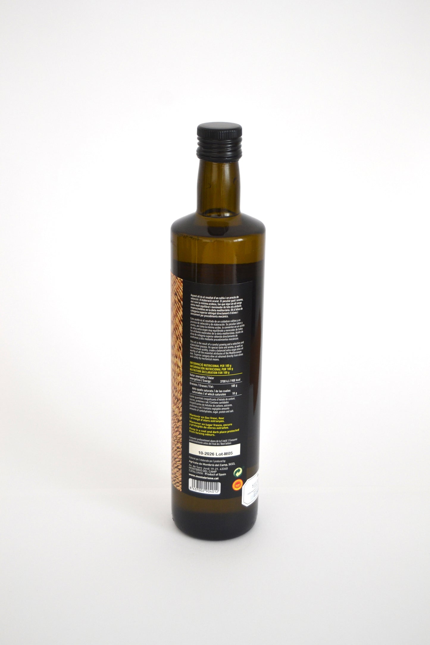 Aceite de oliva virgen extra Montebrione